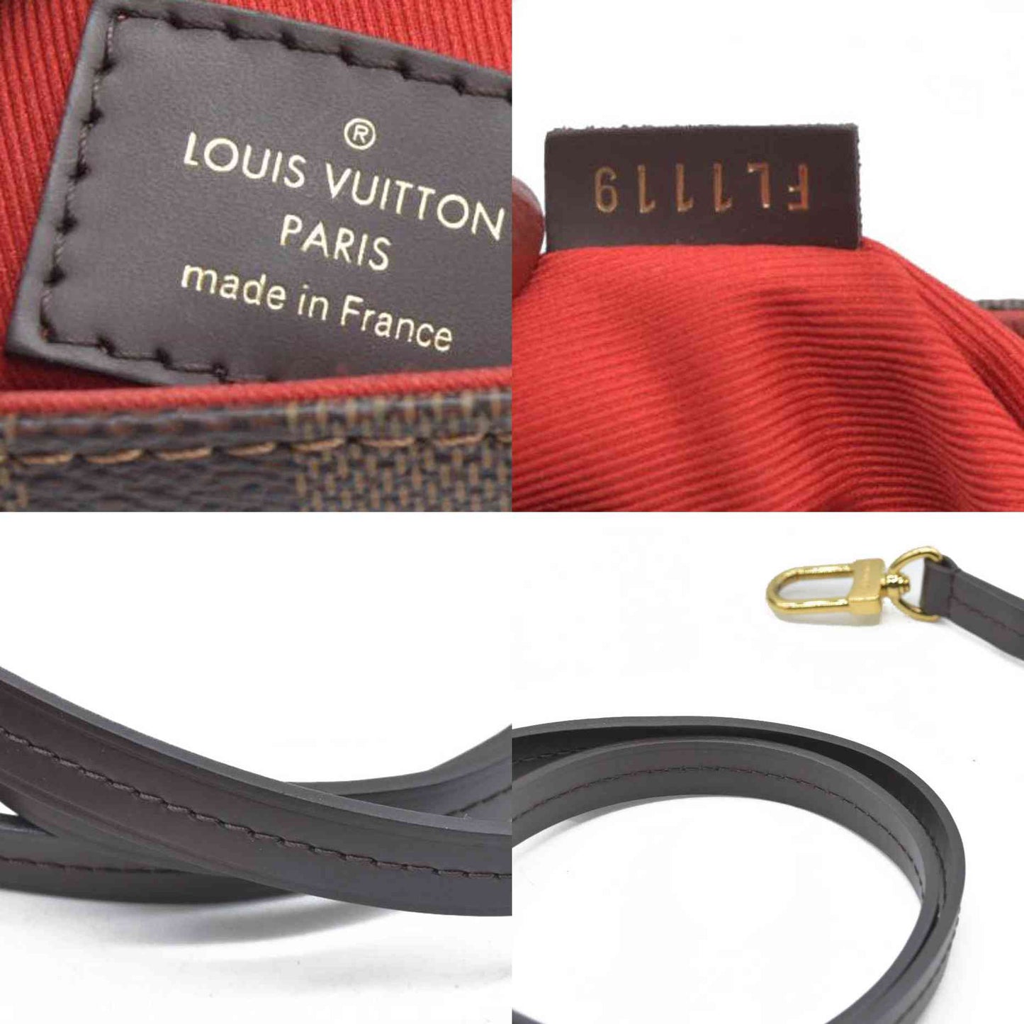 $2000 Louis Vuitton Damier Ebene Croisette FL1119