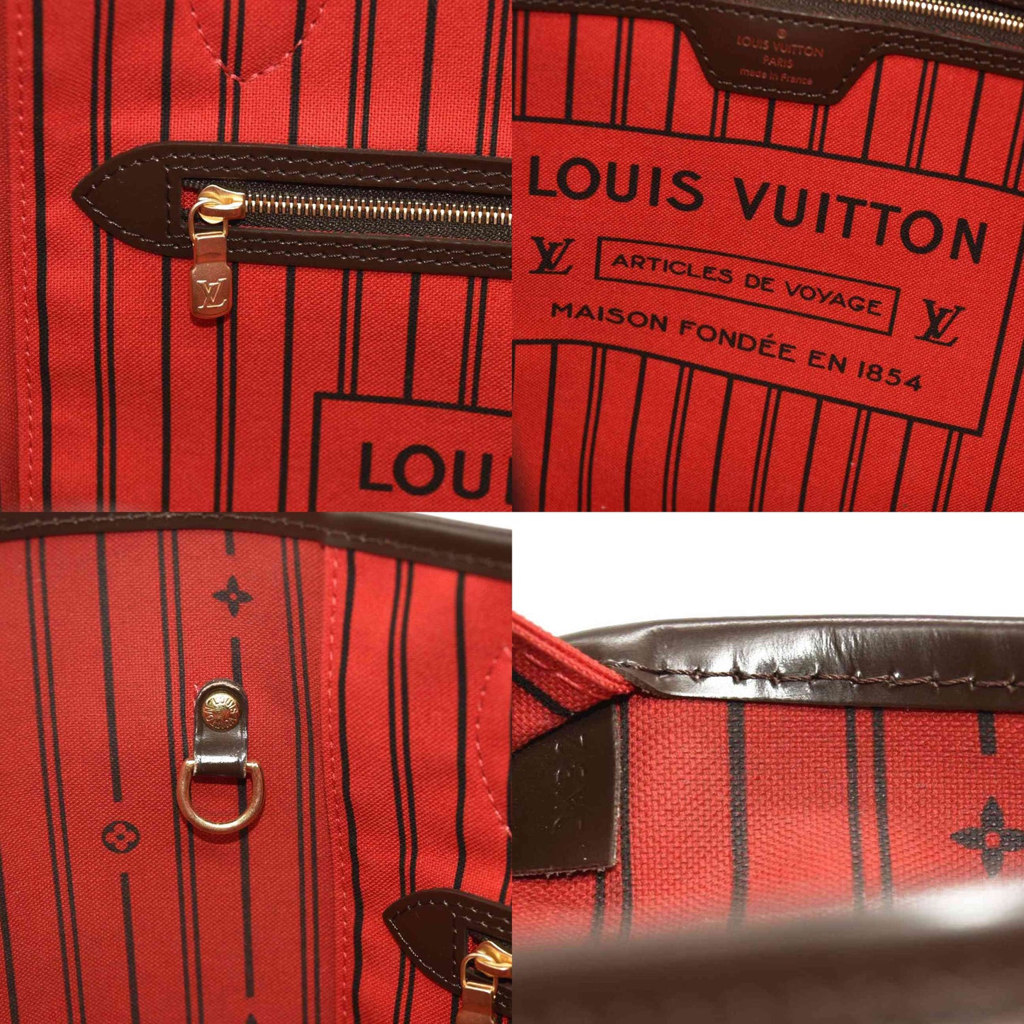 LOUIS VUITTON  Damier Ebene Neverfull MM DK327