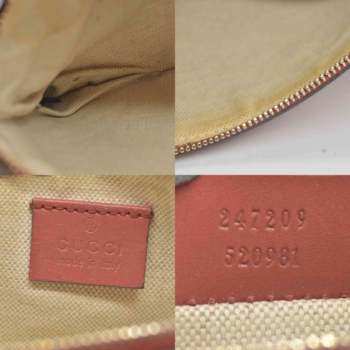 $1040 Gucci Monogram Medium Craft Tote Red