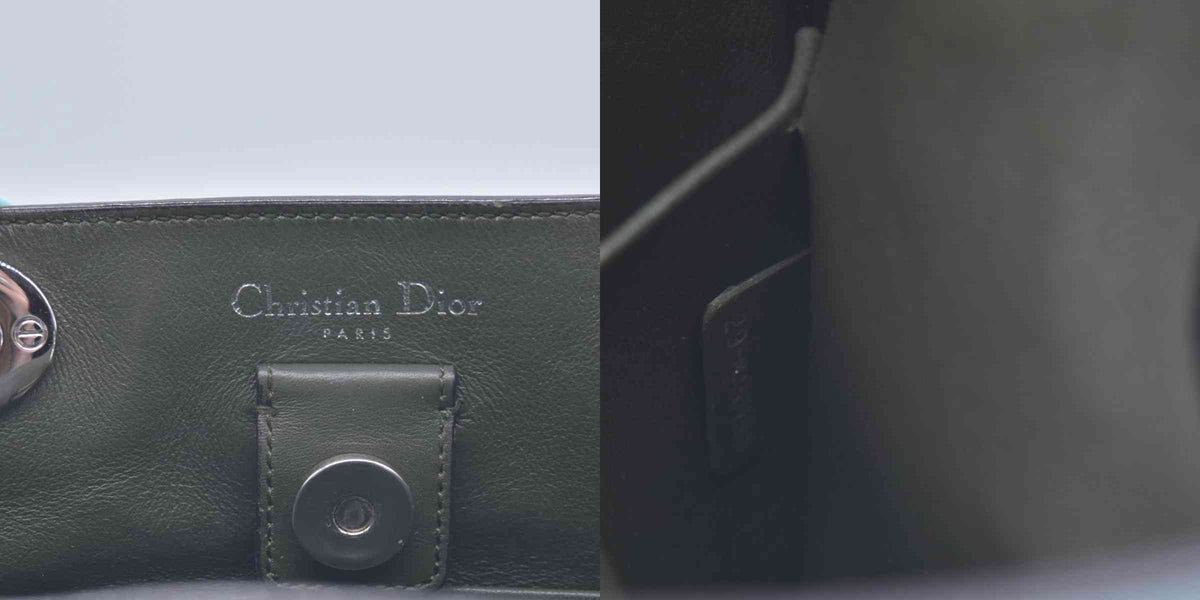 $3200 CHRISTIAN DIOR Lady Dior Medium Leather Tote Sky Blue CONSIGNMENT 10021442