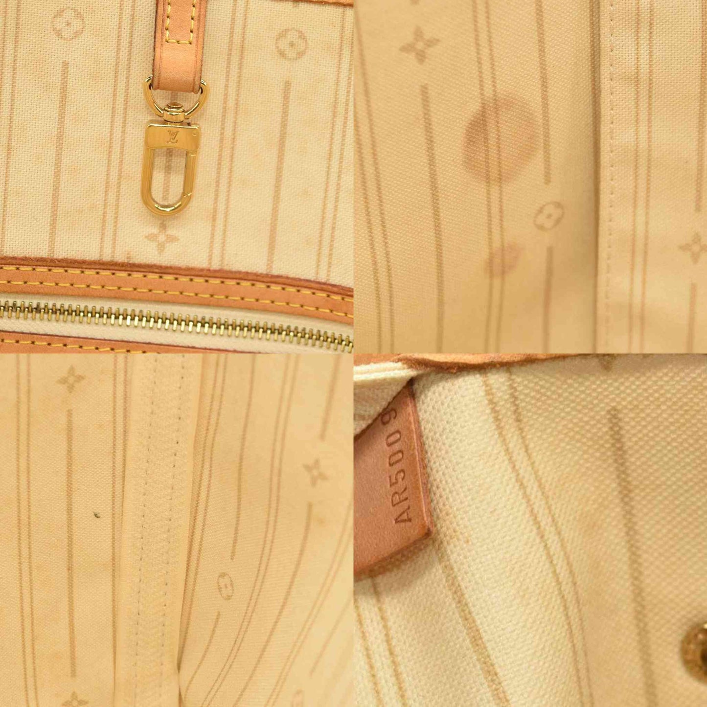 LOUIS VUITTON  Damier Azur Neverfull MM