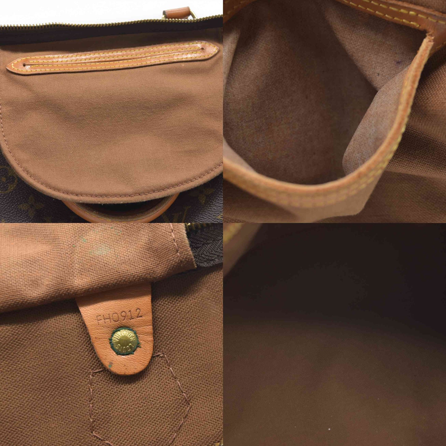 Louis Vuitton LV Hand Bag Speedy 35 Brown Monogram FH0912