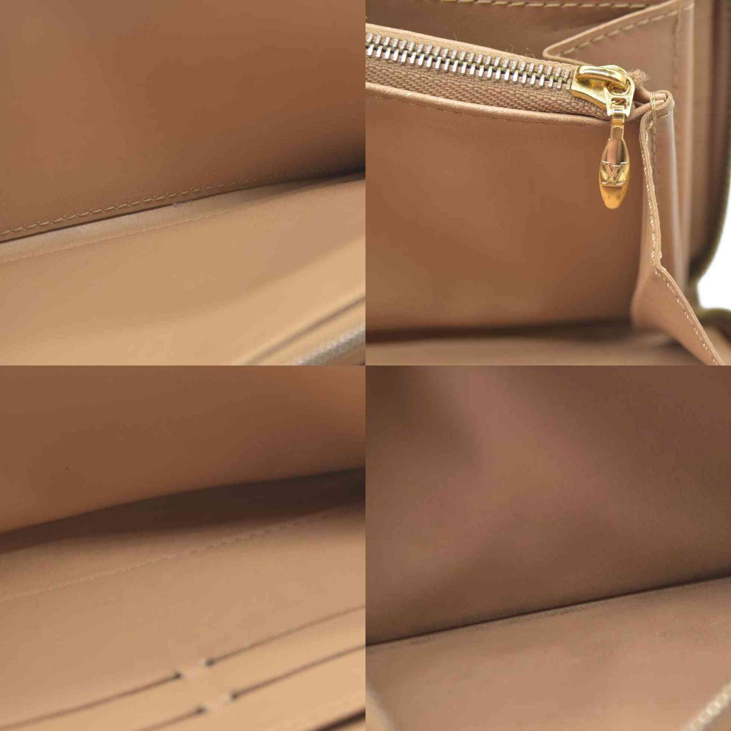 $840 Louis Vuitton Monogram Vernis Zippy Zip Around Long Wallet CA0036