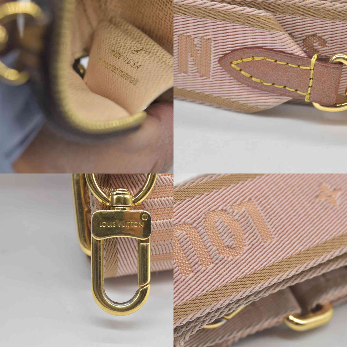 $2840 2020 Louis Vuitton LV Monogram Multi-Pochette Accessories Rose Clair Pink SD2270