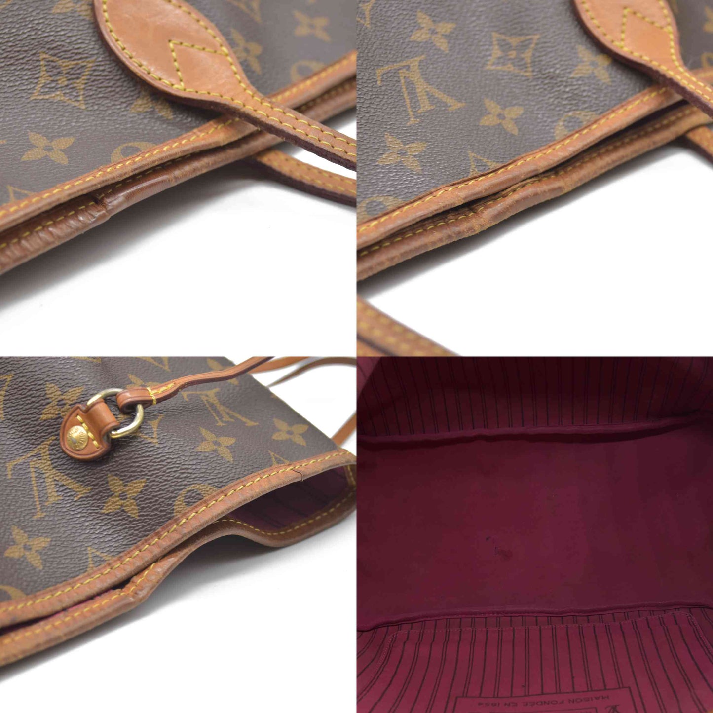 Louis Vuitton $2200 Monogram Neo Neverfull GM Fuchsia FL2135
