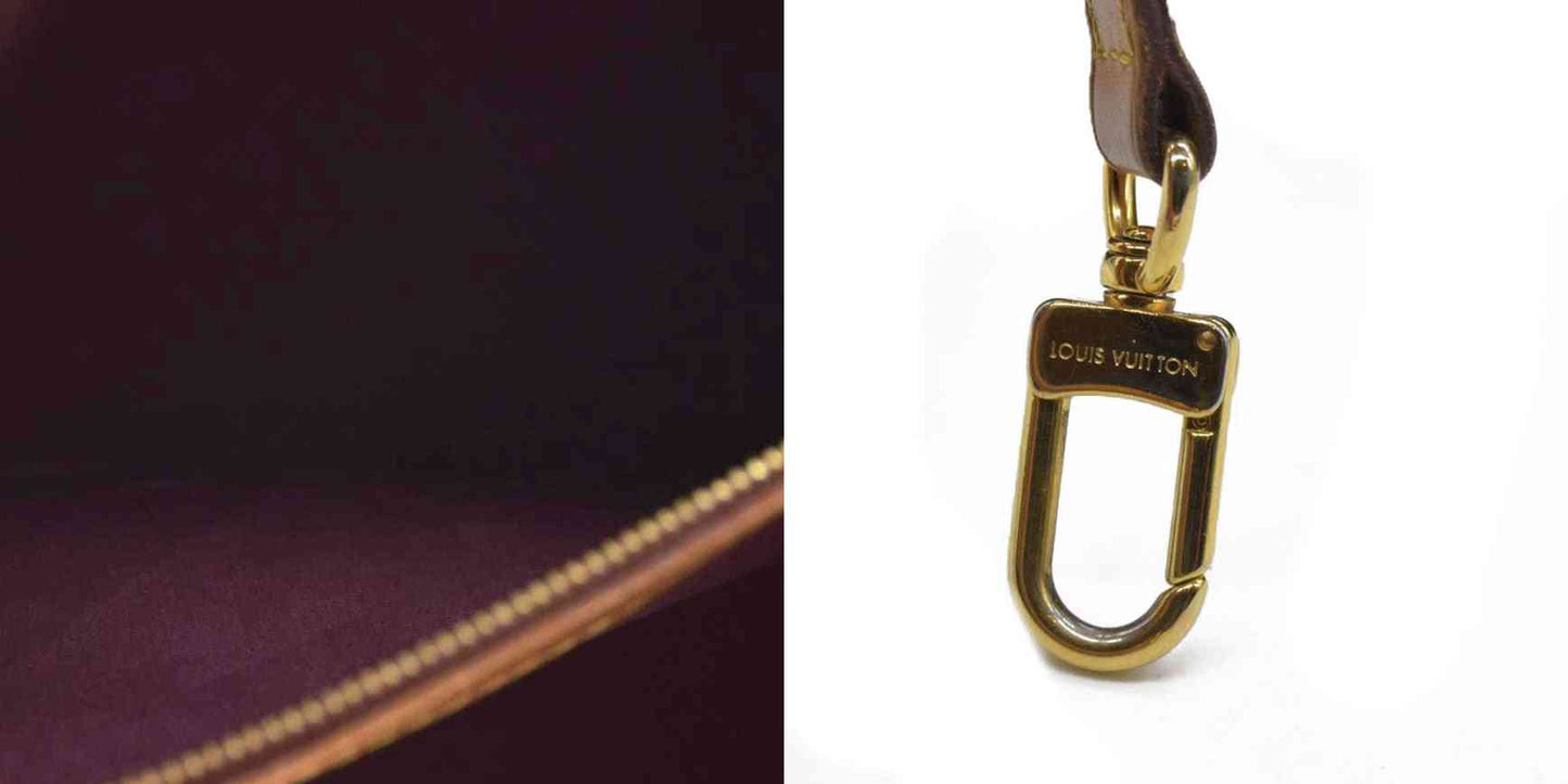 AUCTION $2730 Louis Vuitton  Vernis Brea MM Rouge Fauviste