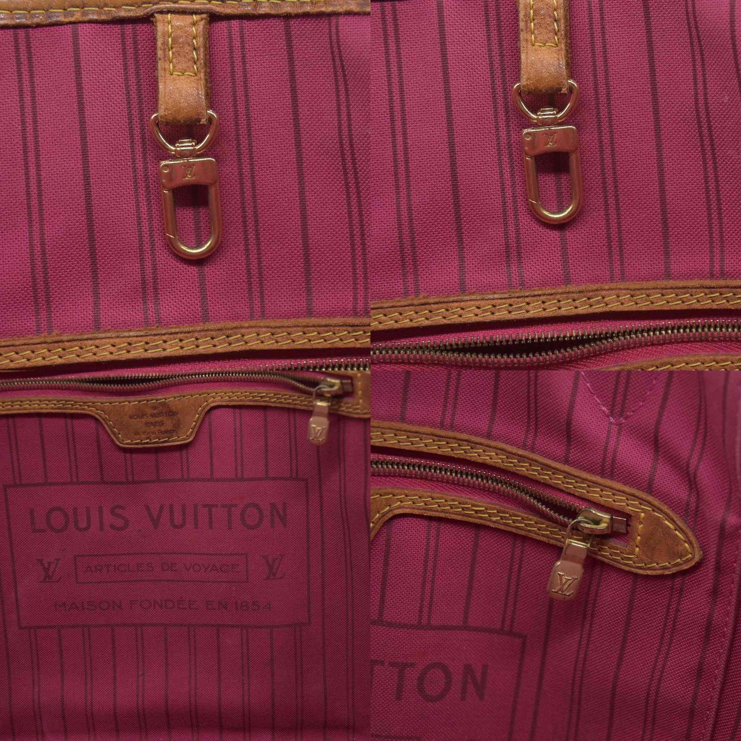 $2490 Louis Vuitton Monogram Travel Stickers Neverfull MM 2018 AR3168