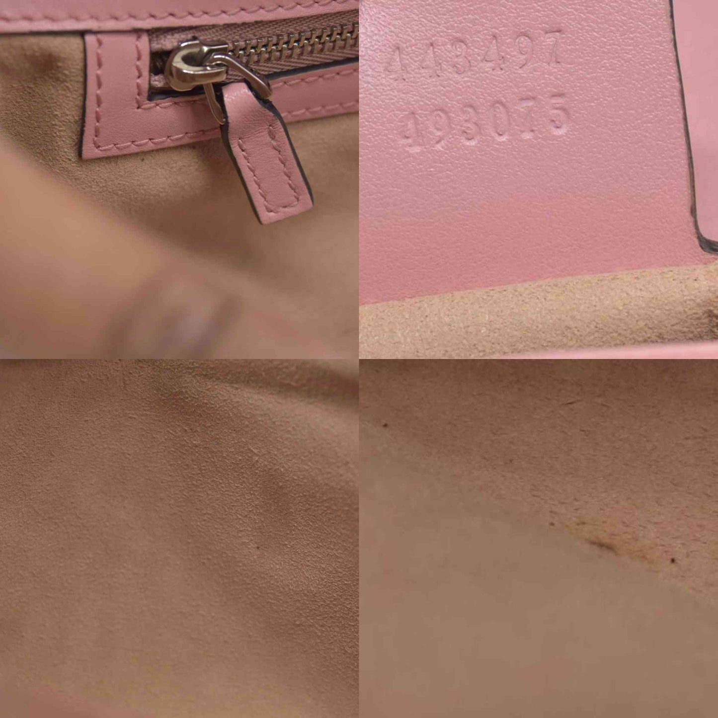 $2600 Gucci Calfskin Matelasse Small GG Marmont Shoulder Bag Wild Rose