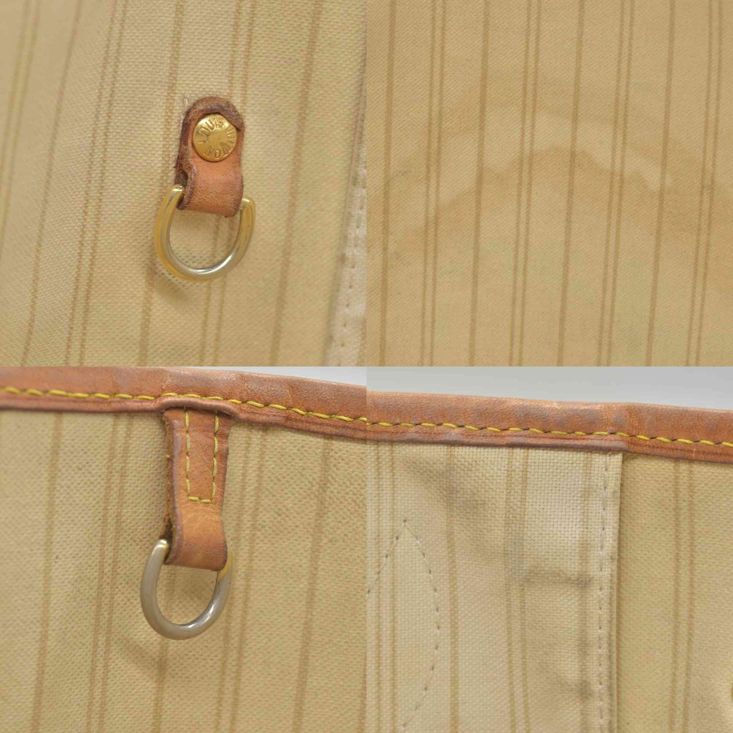 $2170 Louis Vuitton Damier Azur Neverfull MM SA1144