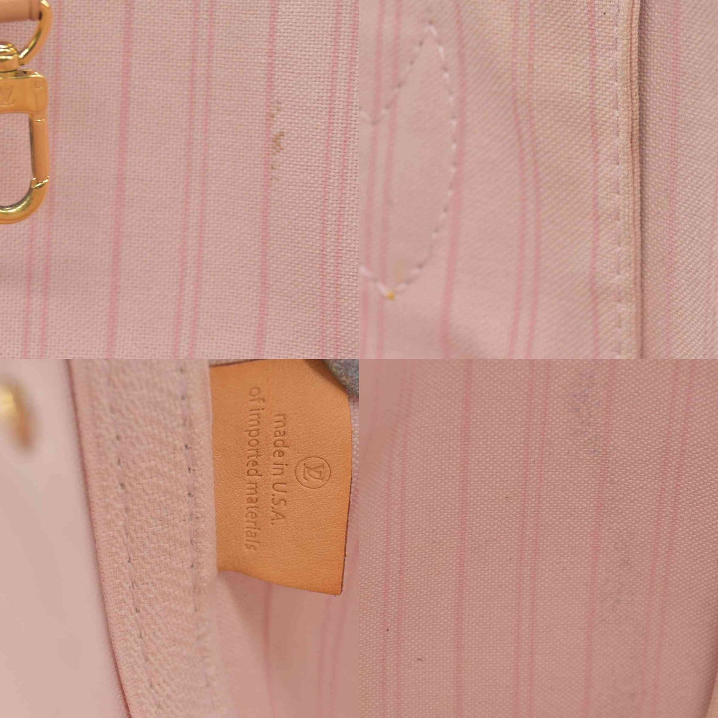 $2170 2019 Louis Vuitton Damier Azur Neverfull MM SD2159