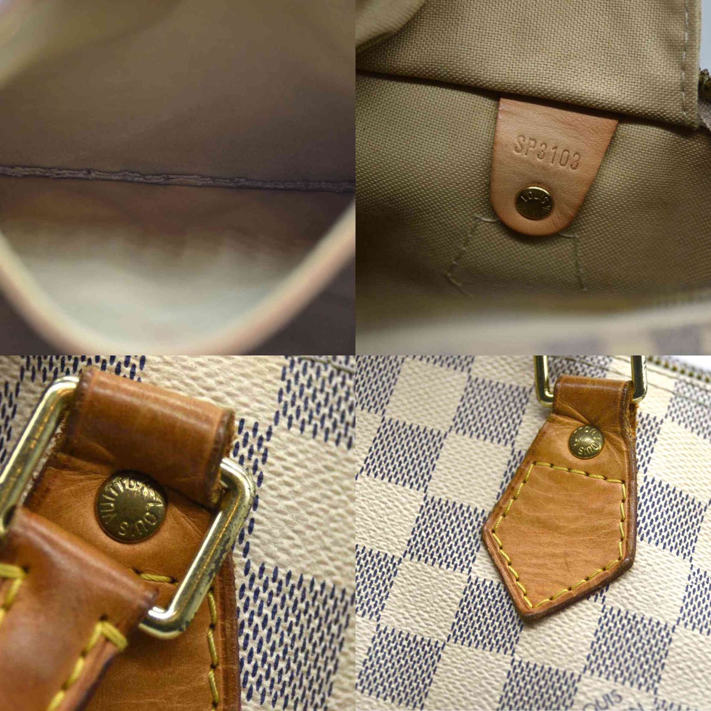 Louis Vuitton  Damier Azur Speedy Bandouliere 30 SP3103