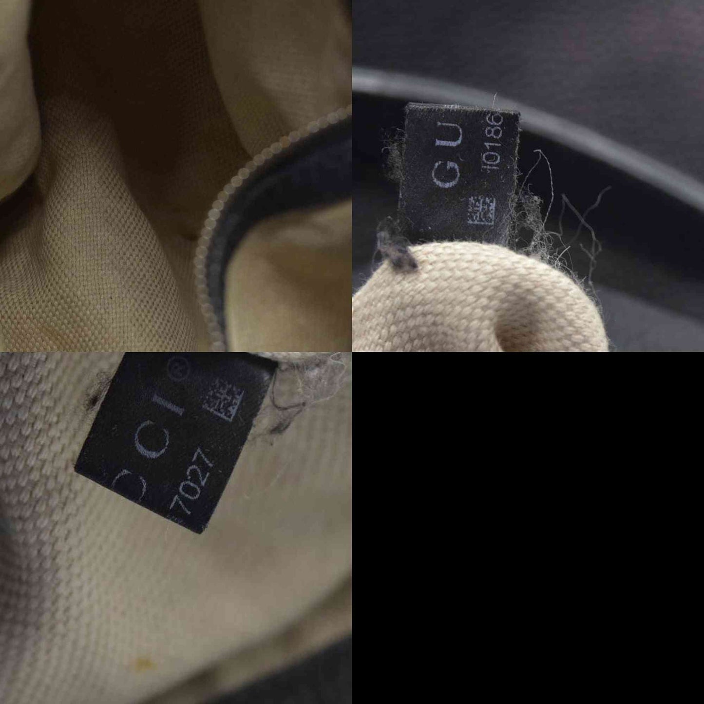 $1980 Gucci Pebbled Calfskin Large Soho Hobo Black GG