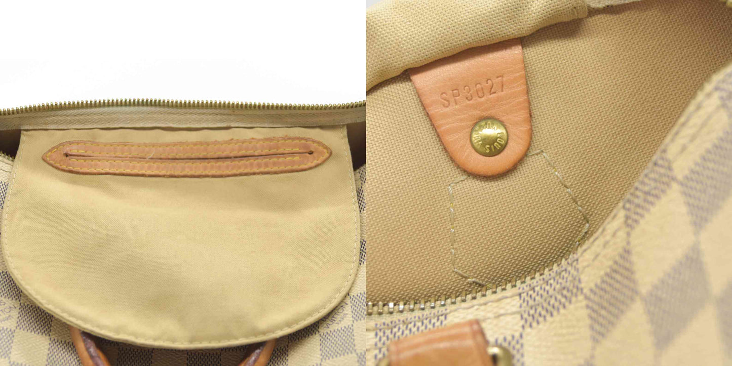 AUCTION $1550 Damier Azur Speedy 30 SP3027