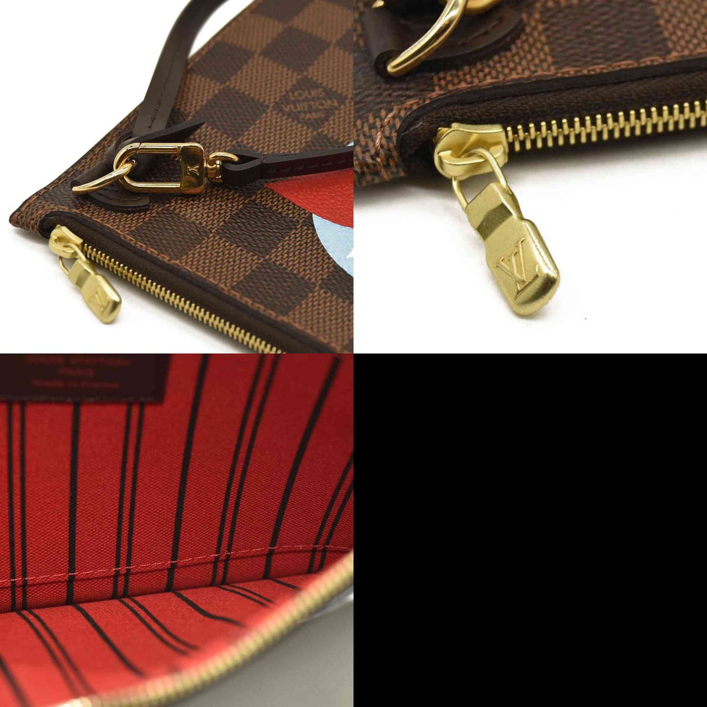 LOUIS VUITTON  Damier Ebene Travel Stickers Neo Neverfull MM  AR3148