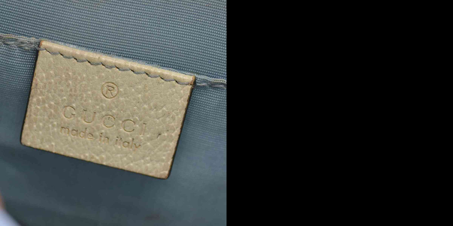 $2,590 Gucci Calfskin Small Sylvie Shoulder Bag Off White