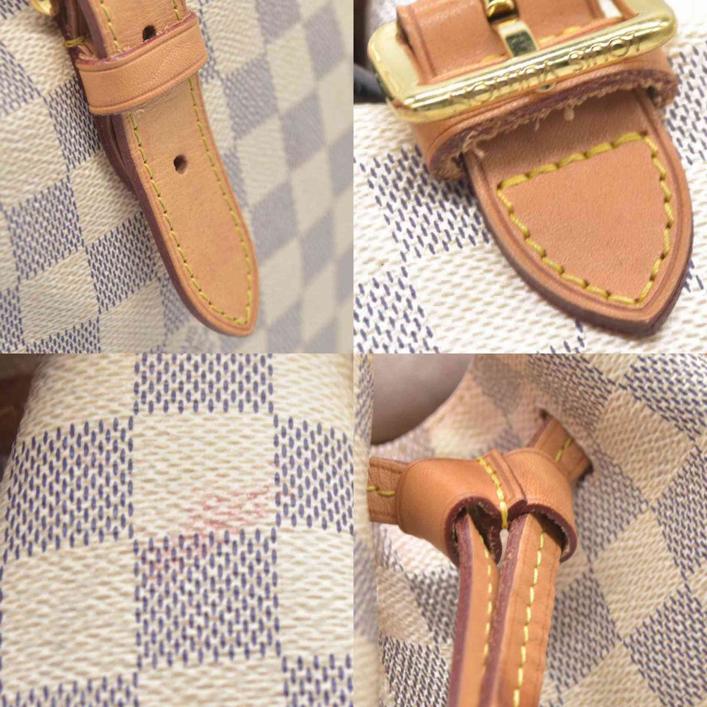 $2400 Louis Vuitton  Damier Azur Sperone Backpack 2016