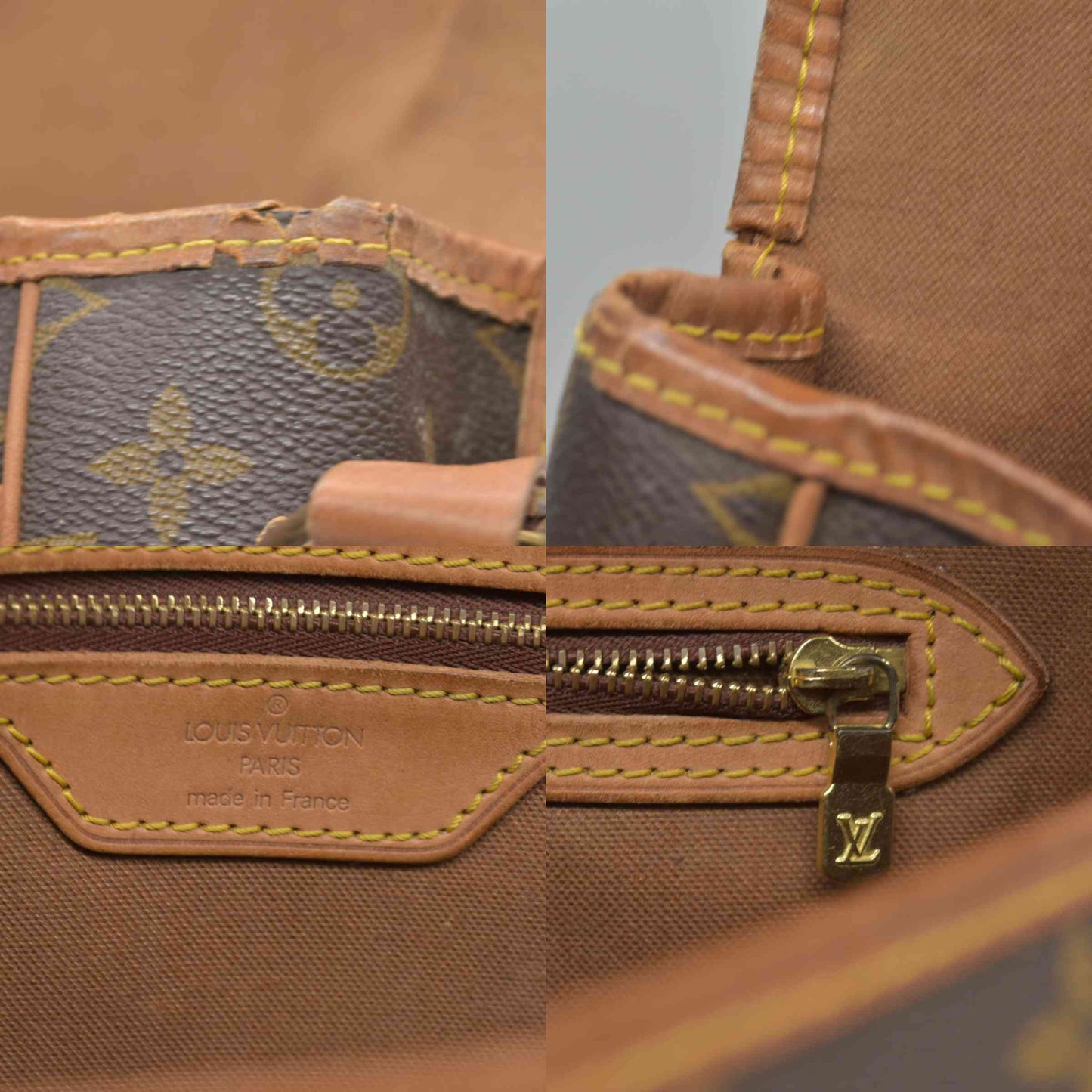 $1550 1992 Louis Vuitton Monogram Sac Gibeciere GM AR0992