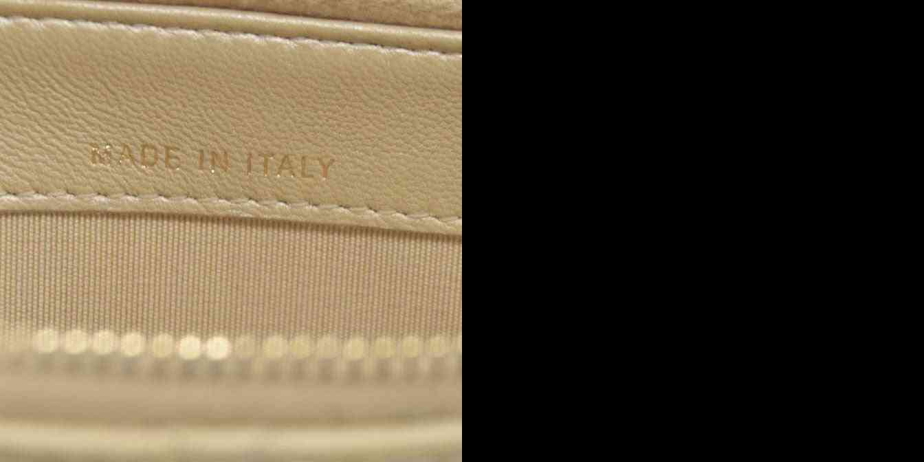 $4950 Chanel  Canvas Small Deauville Clutch Beige With Pearl Chain