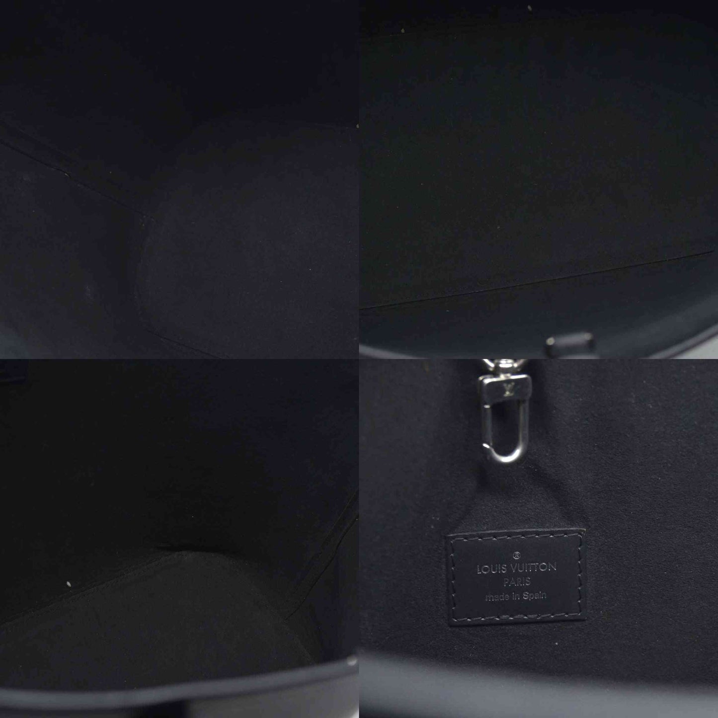 $2500 Louis Vuitton Epi Leather Neverfull MM Black UB2189