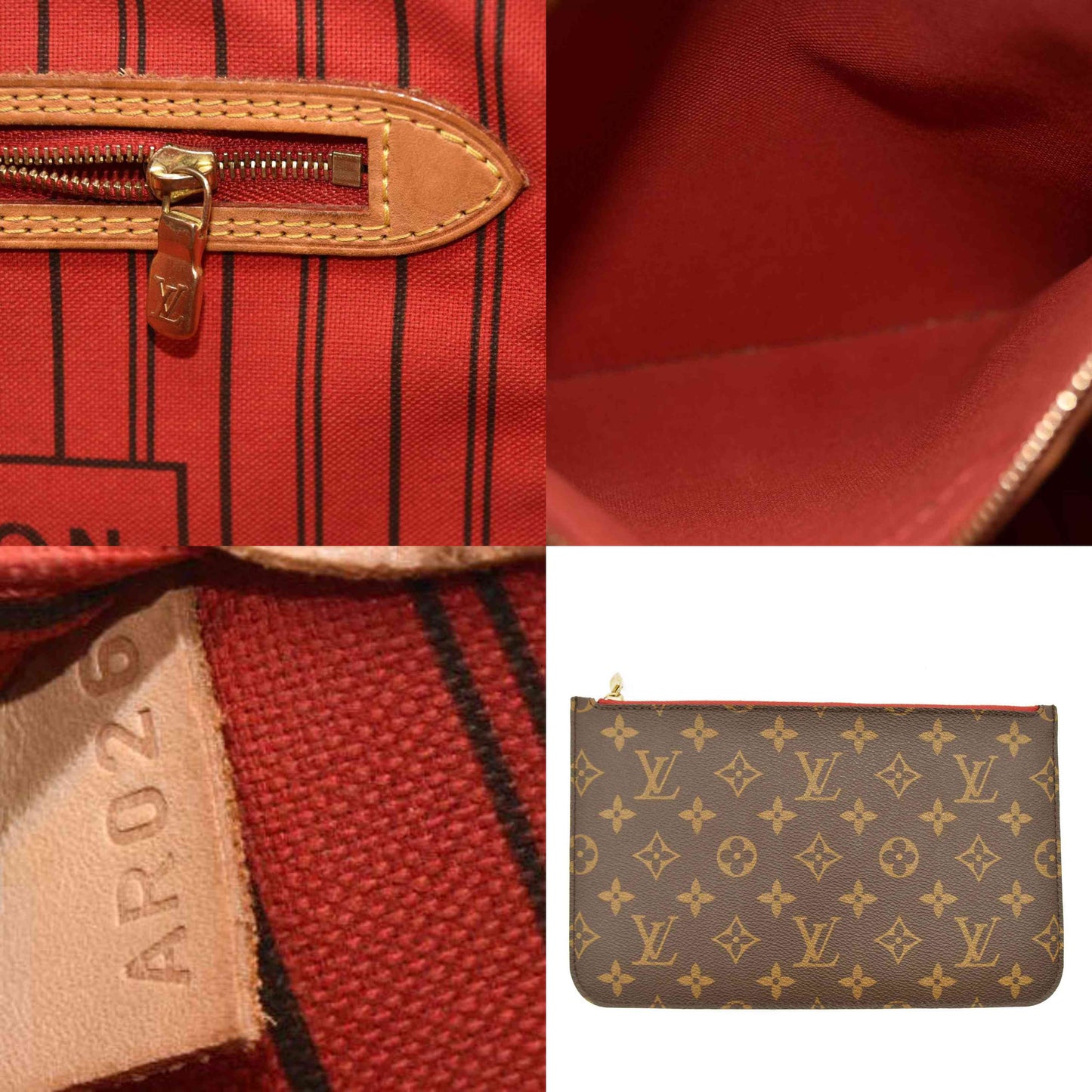 LOUIS VUITTON Monogram Neverfull MM AR206
