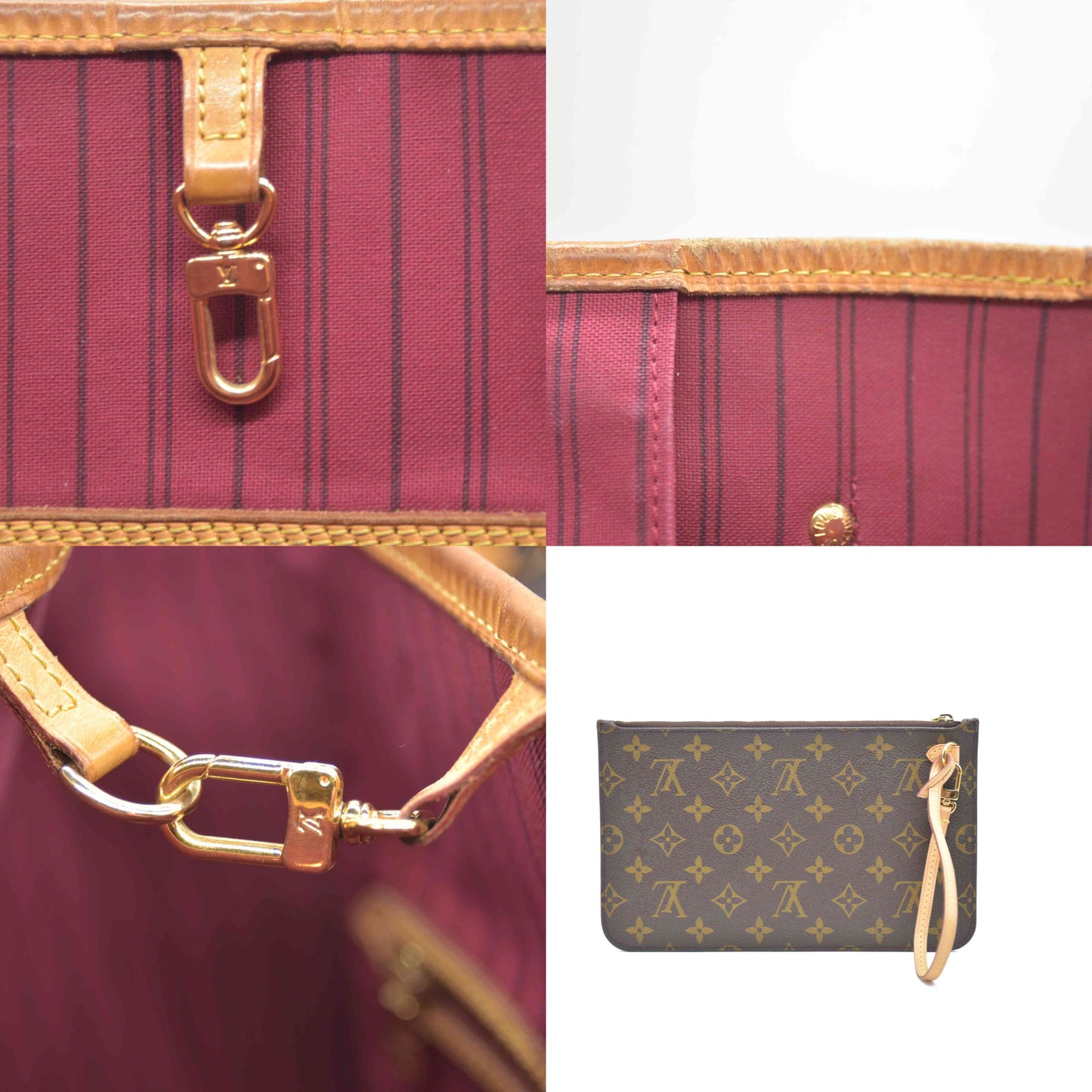 Louis Vuitton Neverfull MM Monogram with Pivoine Interior and Pouch SD1144