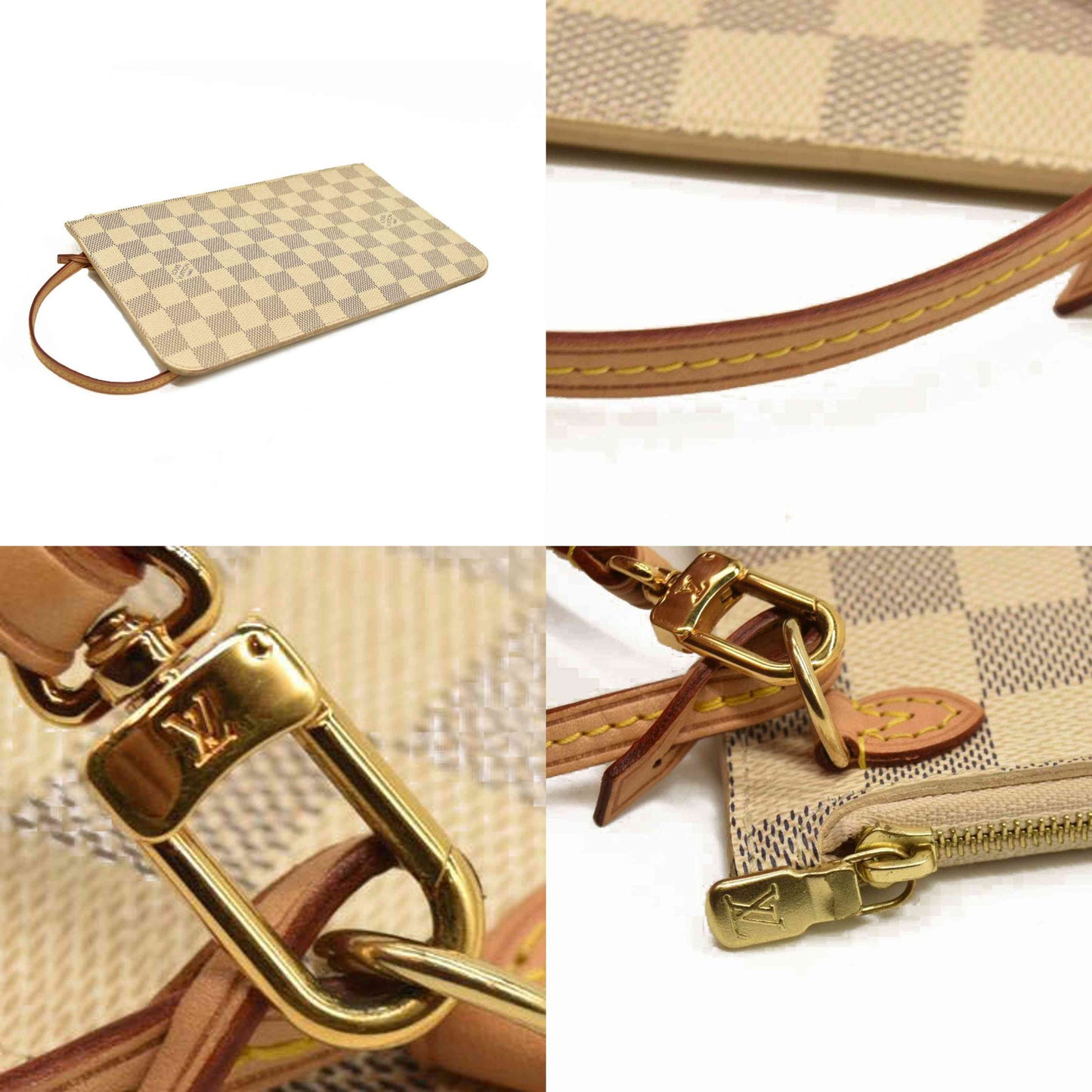 Louis Vuitton Damier Azur Neverfull MM with Pouch AR2149