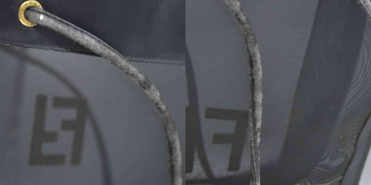 $1650 FENDI Zucca FF Tote Mesh Black Tote 10020342