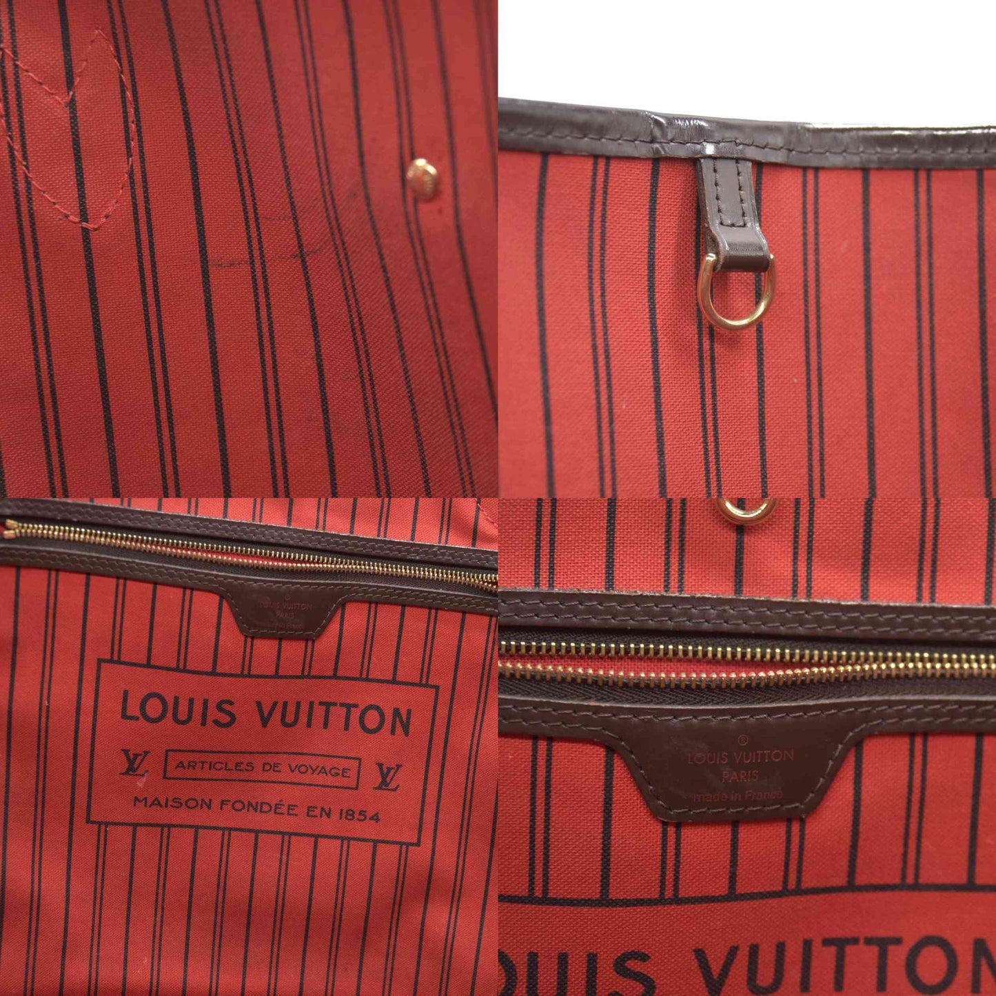 Louis Vuitton  Damier Ebene Neverfull GM FL4104