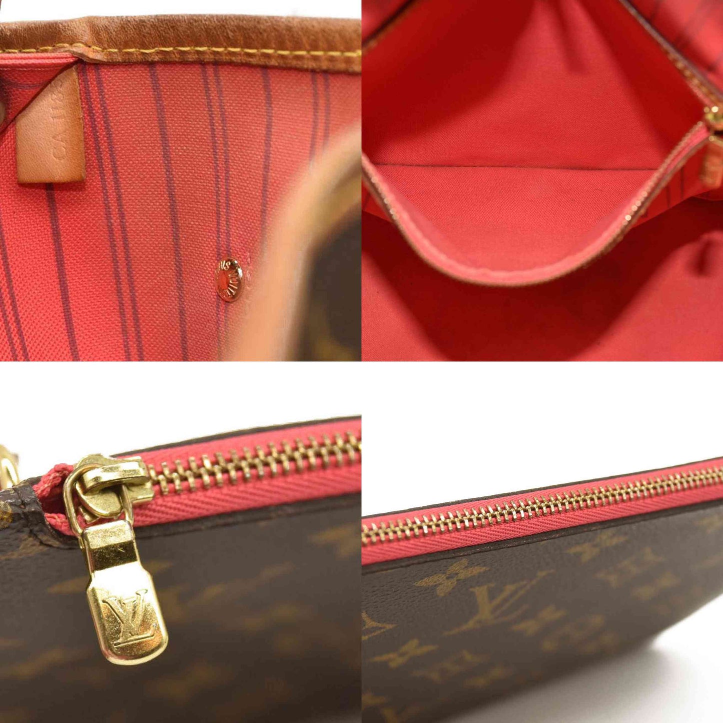 LOUIS VUITTON Monogram V Neverfull MM Grenade