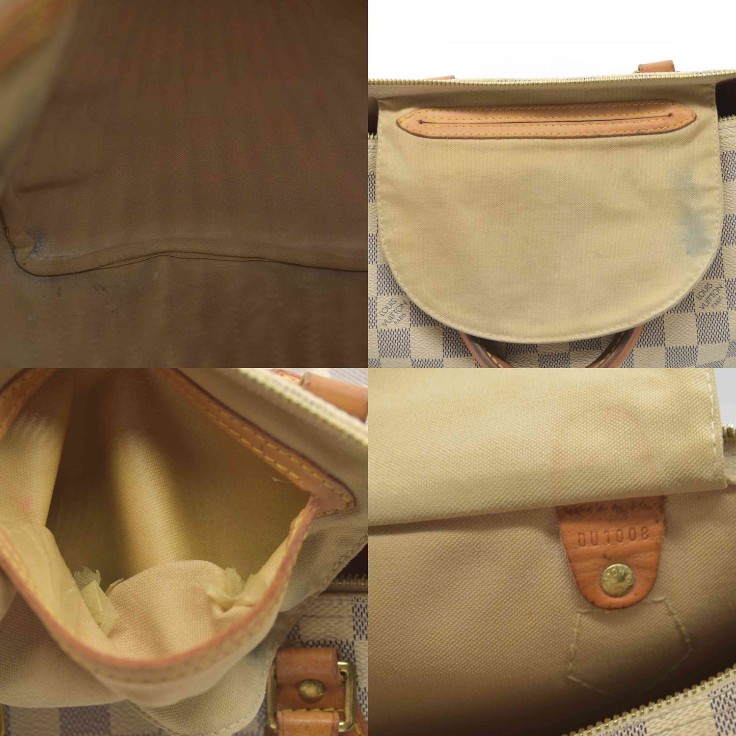 Louis Vuitton  Damier Azur Speedy 30 DU1008