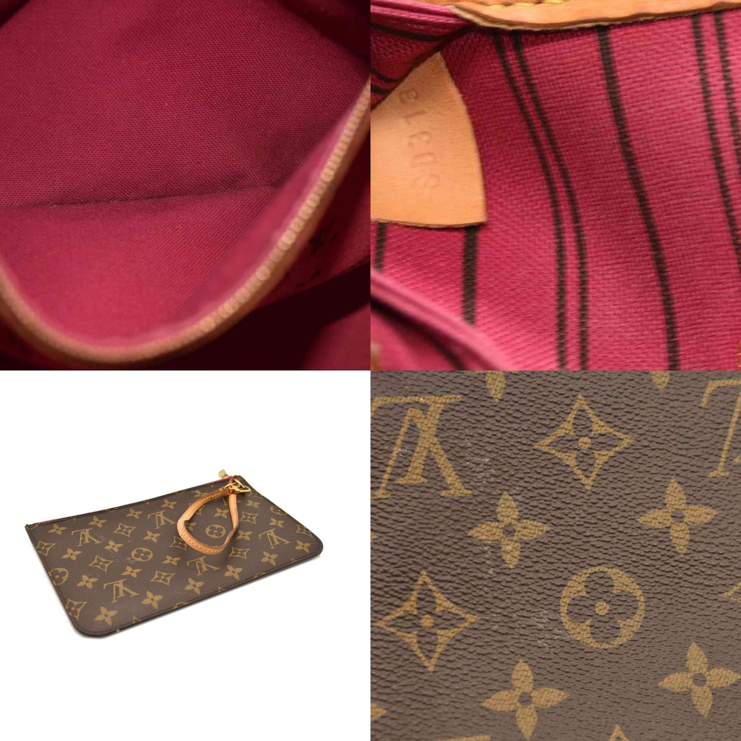 Louis Vuitton  Monogram Neverfull MM Fuchsia SD3136