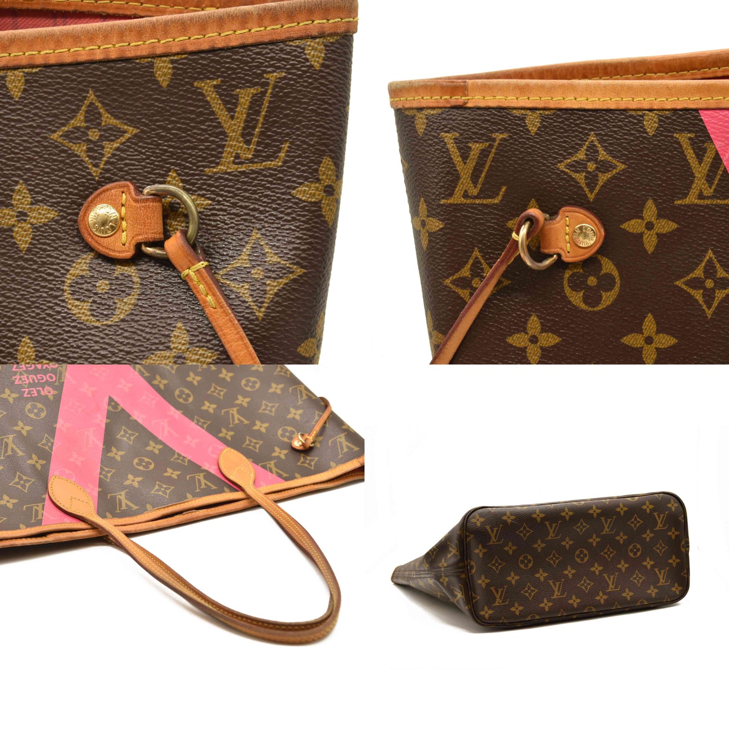 Louis Vuitton Monogram V Neverfull MM Grenade with Pouch CA1125