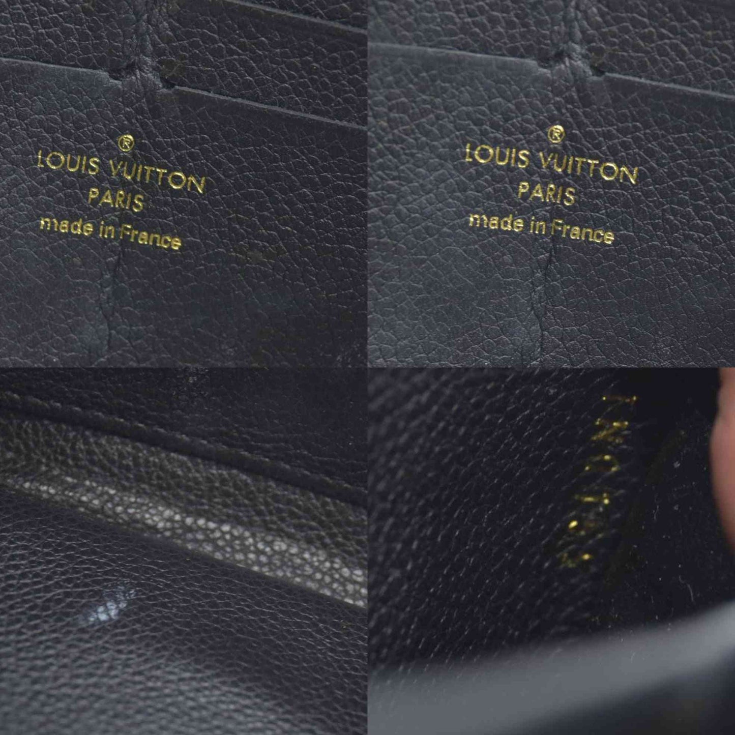 $1070 Prada Black Saffiano Leather Travel Zip Around Wallet CONSIGNMENT