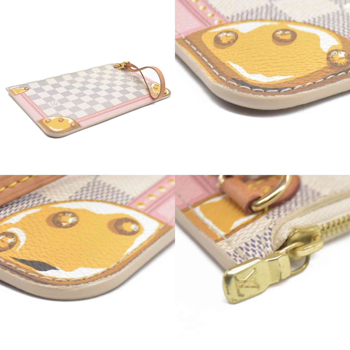 $2170 Louis Vuitton  Damier Azur Summer Trunks Neo Neverfull MM GI0168