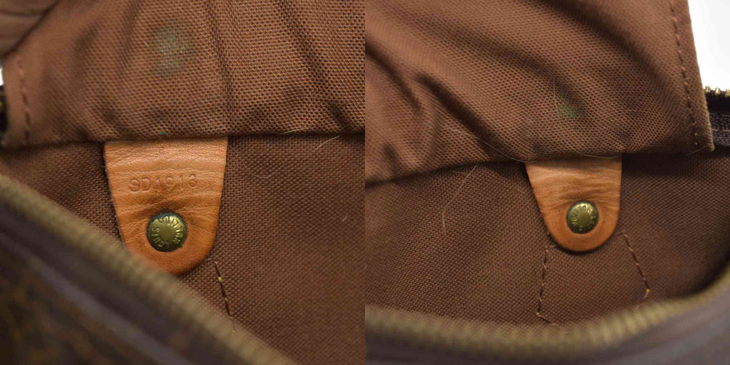 AUCTION $1600 Louis Vuitton  Monogram Speedy 25 1993 SD1913