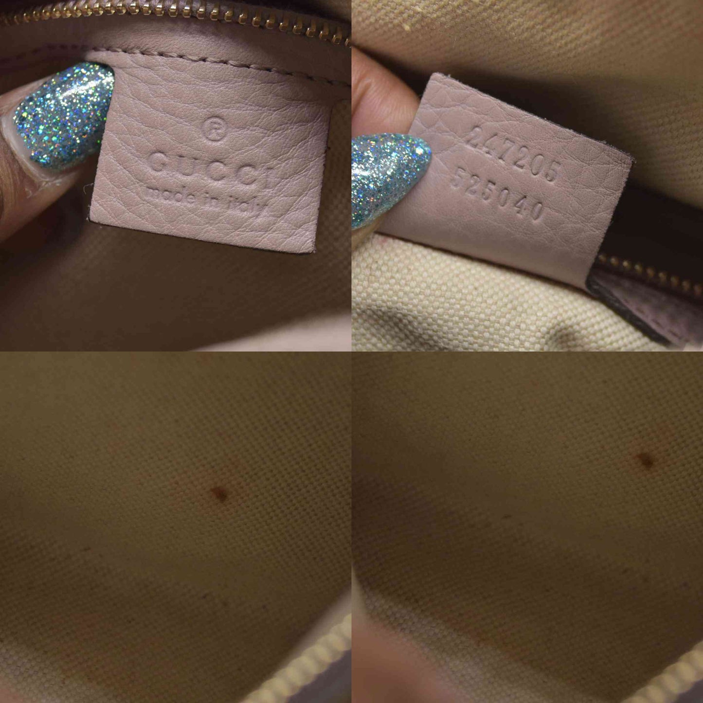 $1350 Gucci Monogram Vintage Web Medium Boston