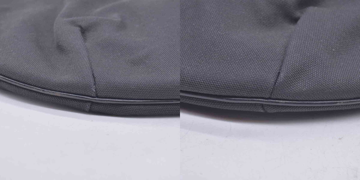 $880 GUCCI Canvas Web Strap Crescent Hobo Bag Black CONSIGNMENT 10021221