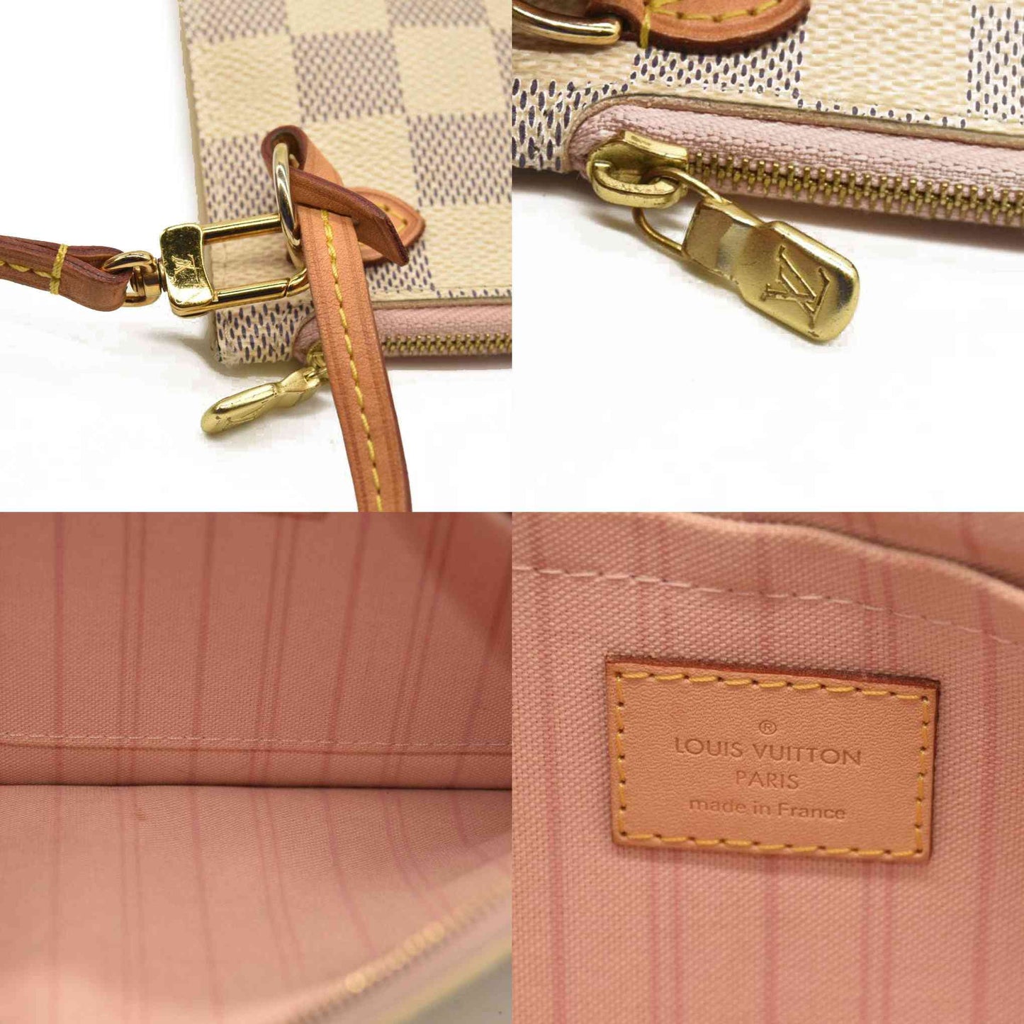 Louis Vuitton  Damier Azur Neo Neverfull MM Rose Ballerine