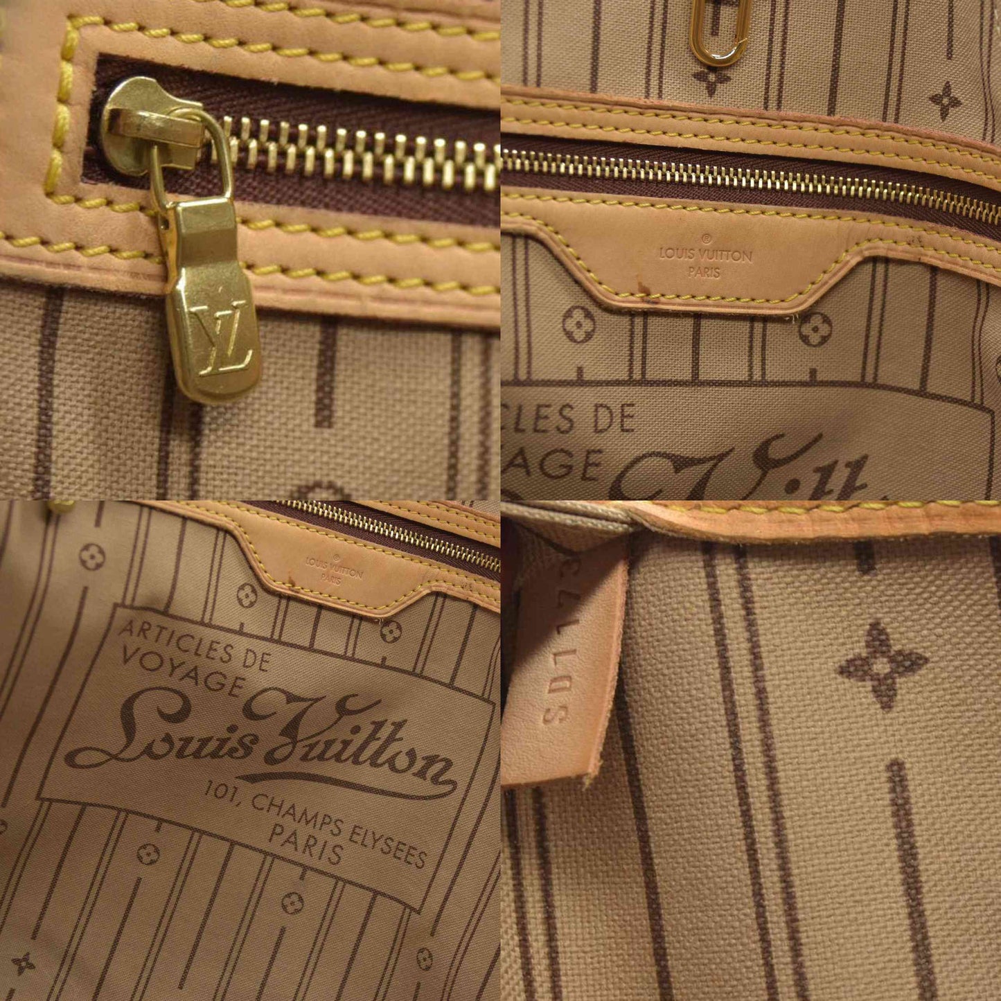 AUCTION $2420 Louis Vuitton  Monogram Neverfull GM