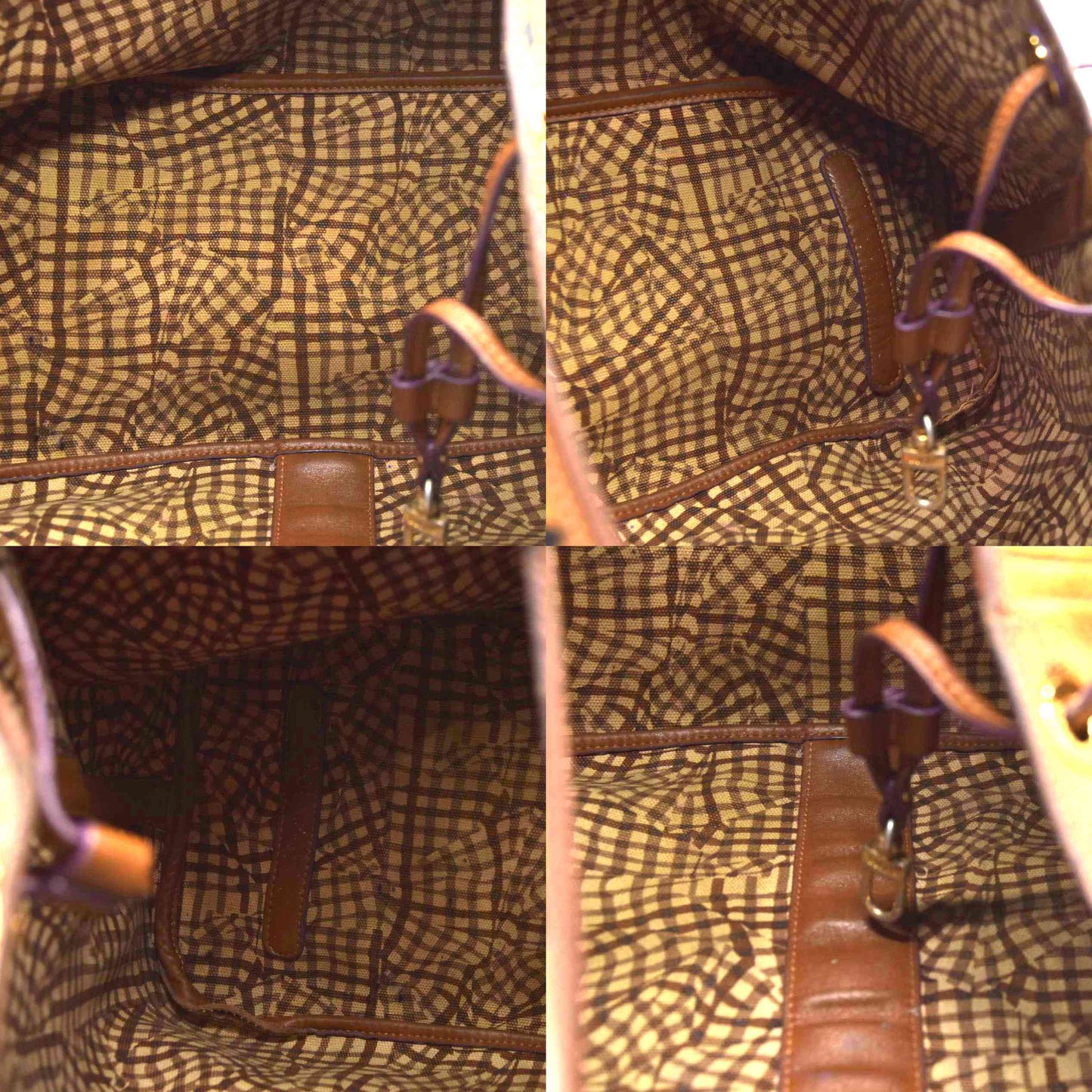 $740 MCM  Visetos Large Liz Reversible Shopper Tote Cognac