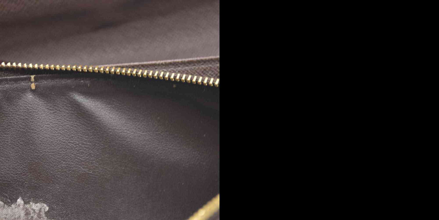 Louis Vuitton Damier Porte Feuille Sarah Long Bifold Wallet Brown CA1110