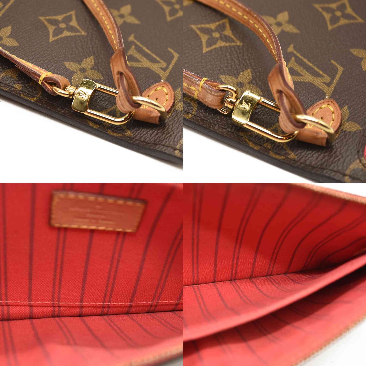 LOUIS VUITTON Monogram V Neverfull MM Grenade