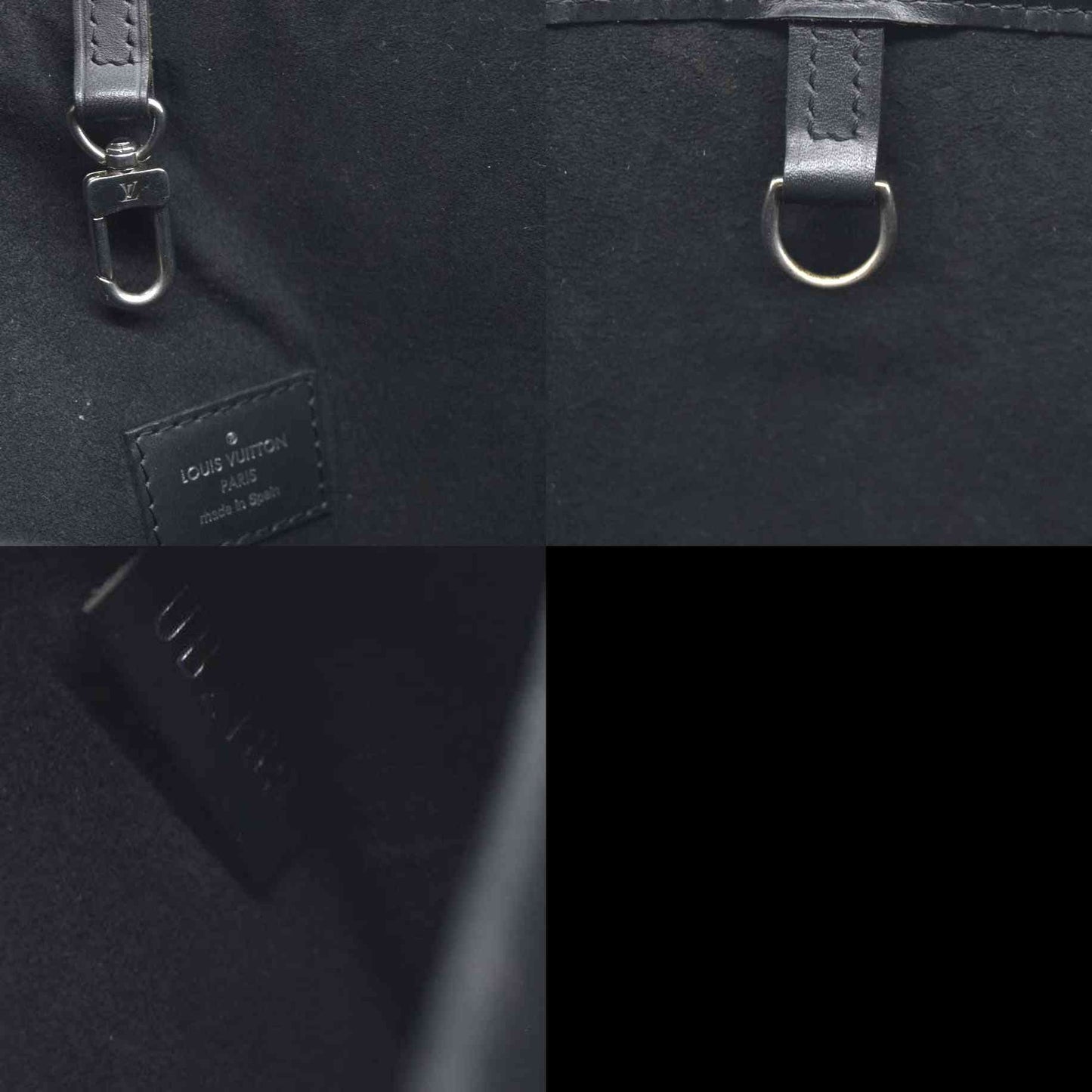 $2500 Louis Vuitton Epi Leather Neverfull MM Black UB2189