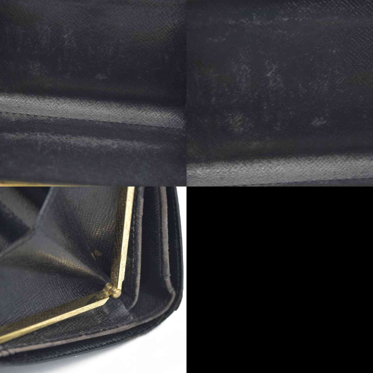 AUCTION $775 Louis Vuitton  Epi French Purse Wallet Black MI0080