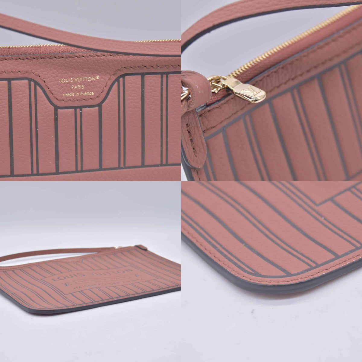 $3200 Louis Vuitton Monogram Inside Out Reversible Neverfull MM Brown RFID 10021157