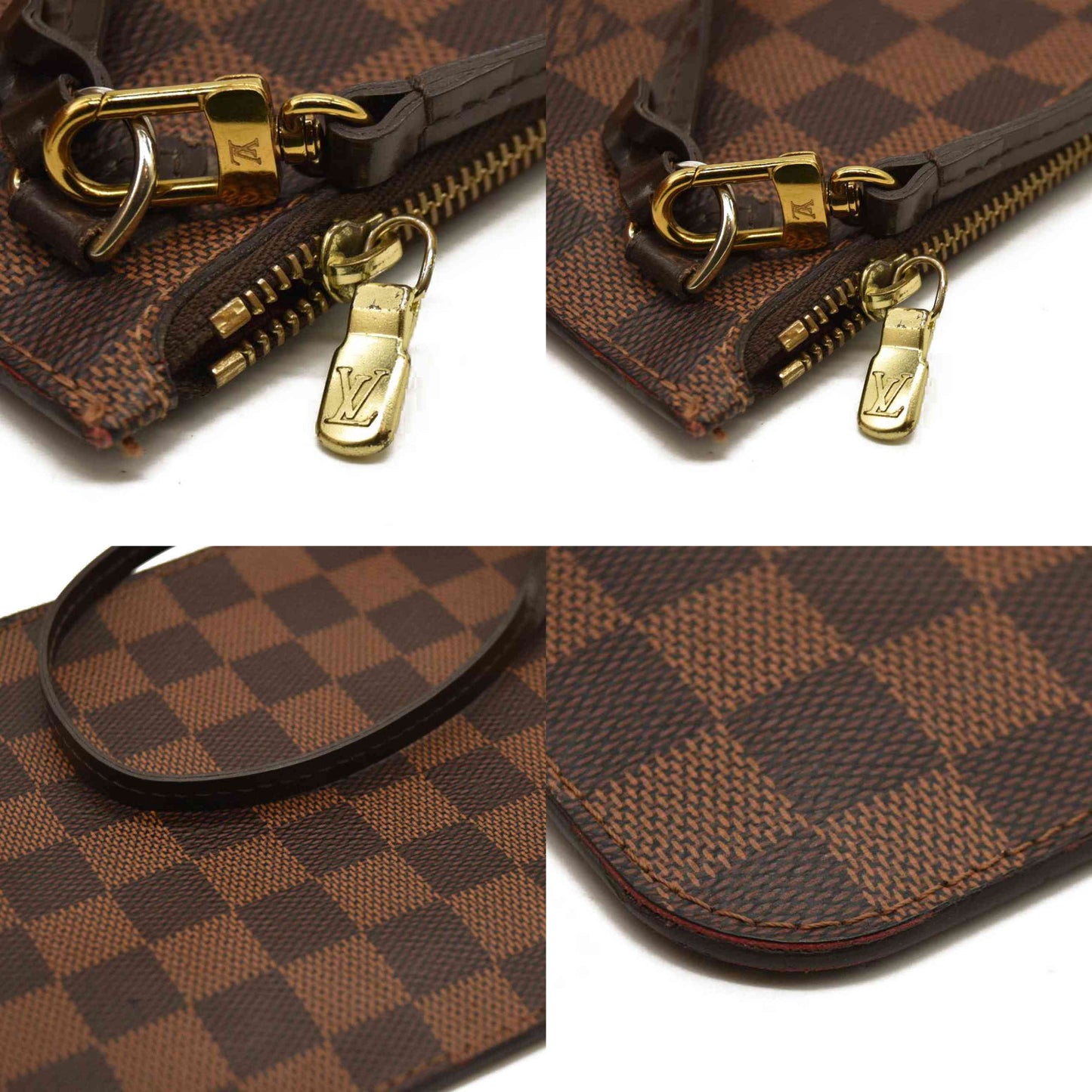 LOUIS VUITTON Damier Ebene Neverfull MM With Pouch SD21