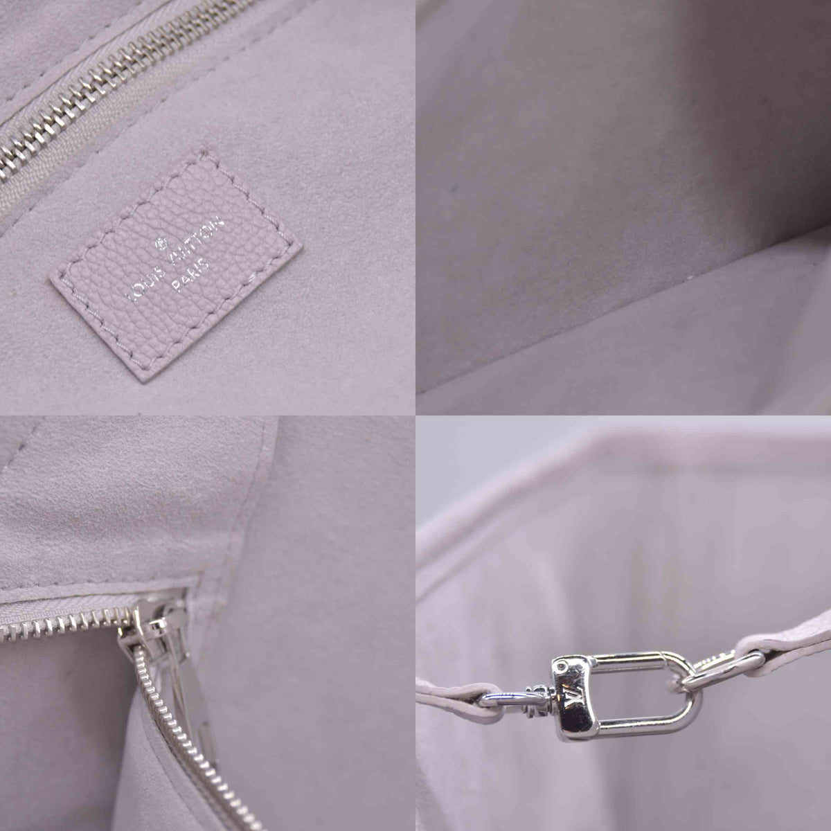 $3050 Louis Vuitton Neverfull MM Empreinte Grey Brume RFID