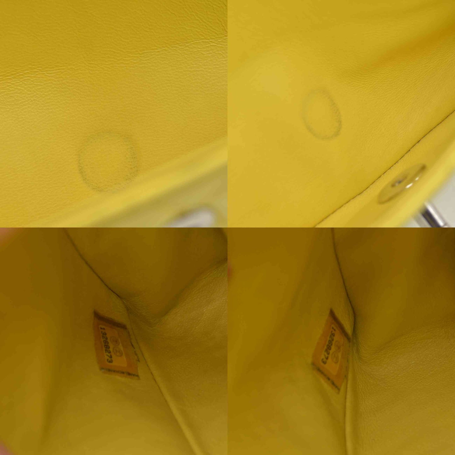 $11300 2010 Chanel Lambskin Quilted Medium Double Flap Yellow CONSIGNMENT
