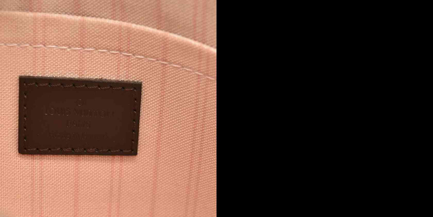 Louis Vuitton  Damier Ebene Neo Neverfull MM Rose Ballerine