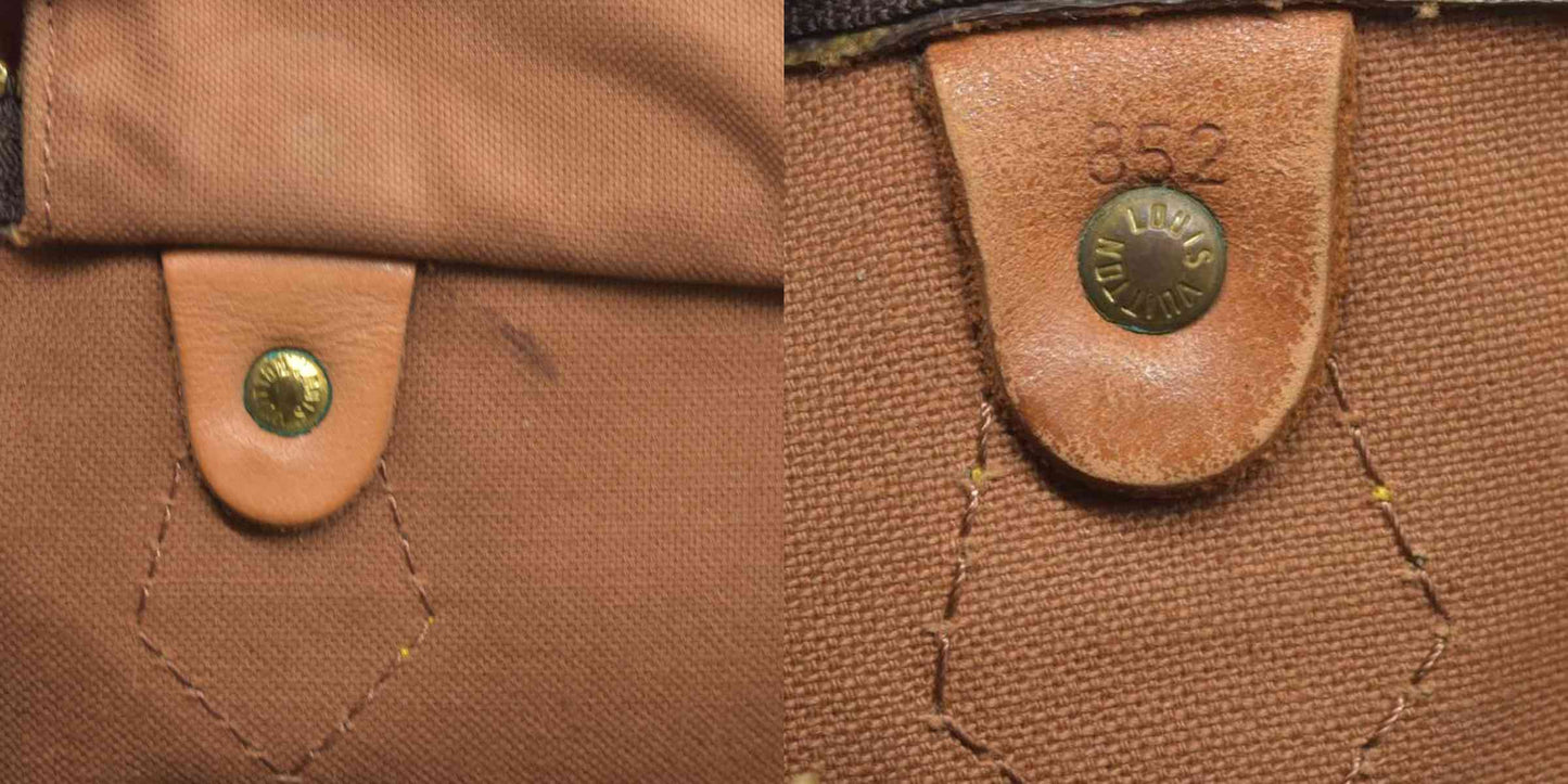 $1700 1985 Louis Vuitton Monogram Speedy 35 MB852